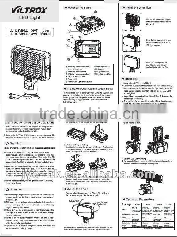 ON SALE!!! LED Video Light LL-162VB for Camera DV Camcorder