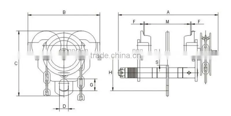 DK Type Geared Trolley