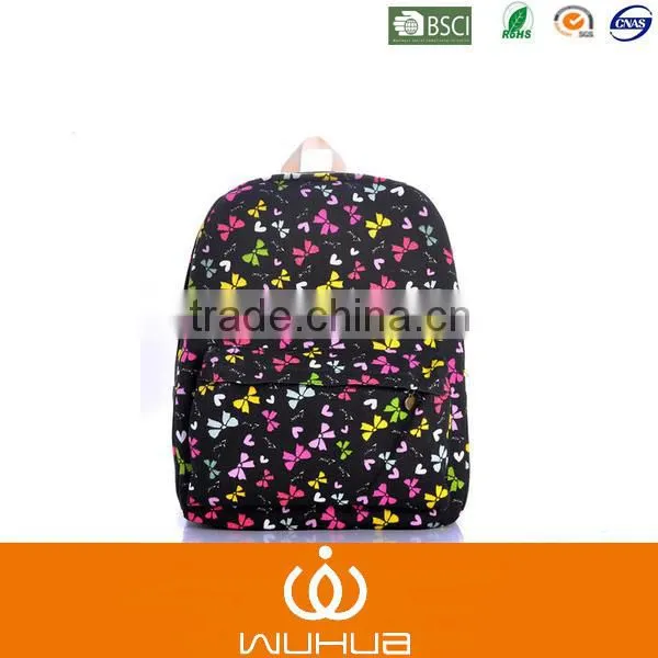 customer design full print school bag backpack with PVC coating