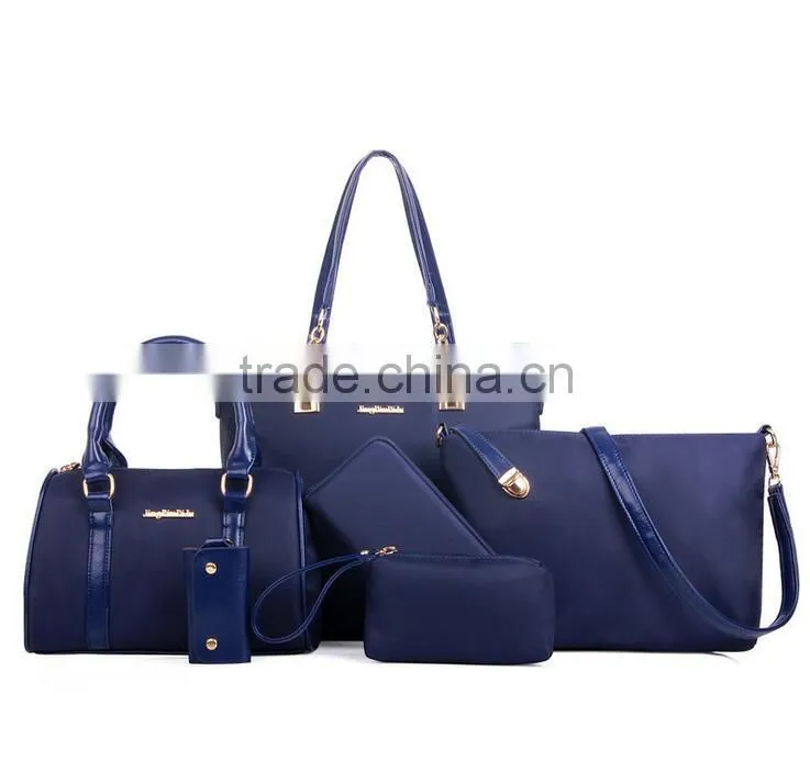 New arrival handbags set 6pcs in 1 set new style ladies handbag set