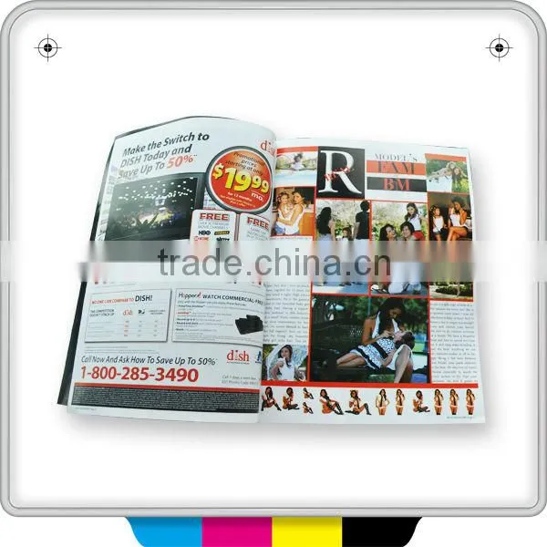 Fashion trade magazine hardcover magazine printing econocmic magazine printing