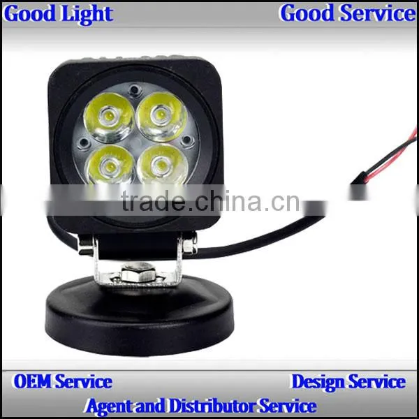 12V Off Road Driving lamp 12W LED Work Light For ATV 4X4 Motorcycle Bicycle Bulb
