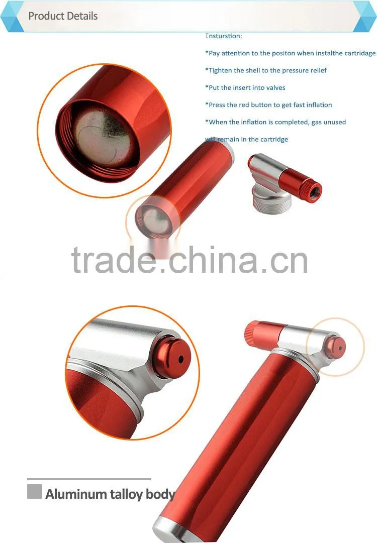 Innovative Mini Bike Pump , More Better Co2 Bike Pump