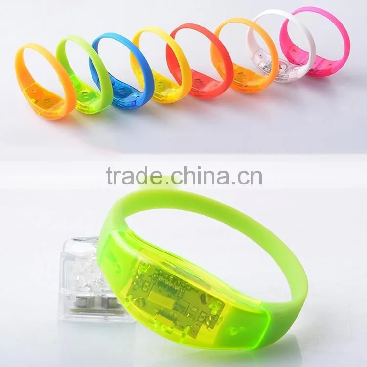 2016 Festive & Party Decoration LED Bracelet Manufacture,silicon led bracelet