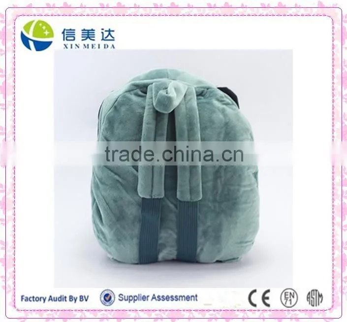 Plush animal shape monkey backpack bag