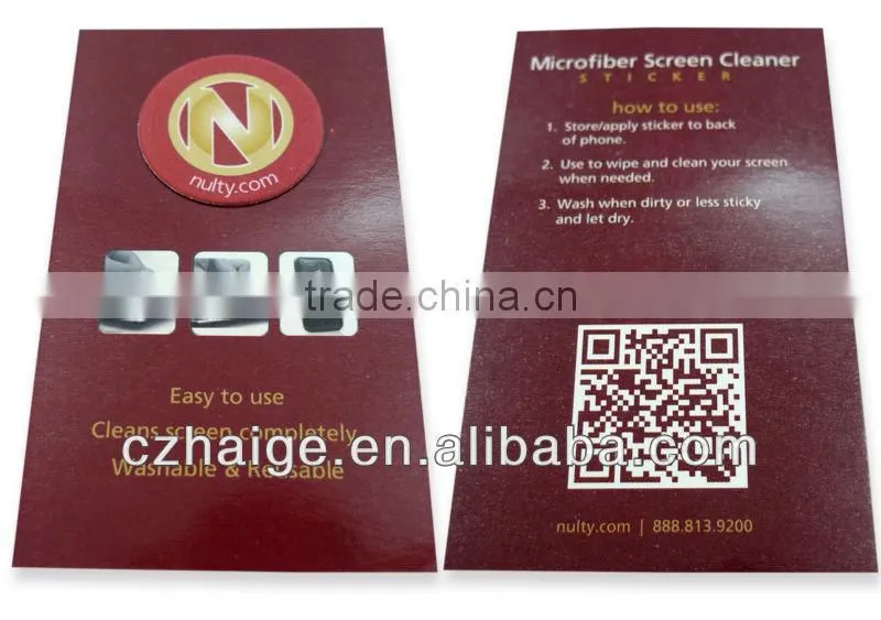 microfiber cellphone sticky cleaner