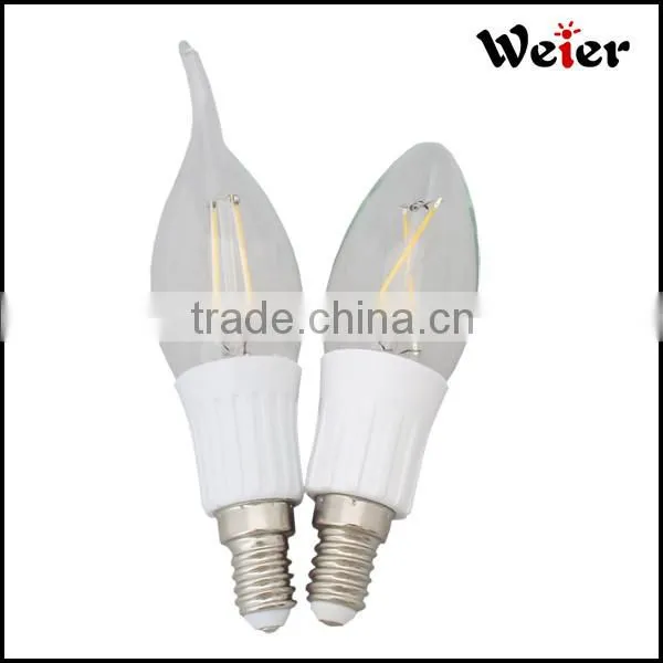 2014 new style 2W C35 E14 led filament bulb