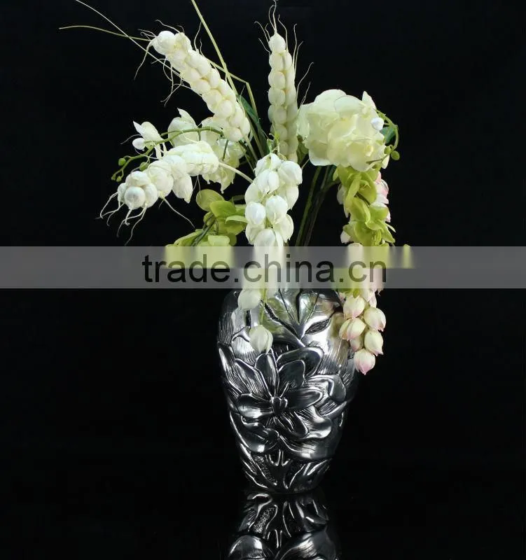 DS130048 poly resin flower vase home decoration accents