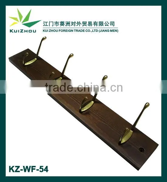 Wooden hanger hooks