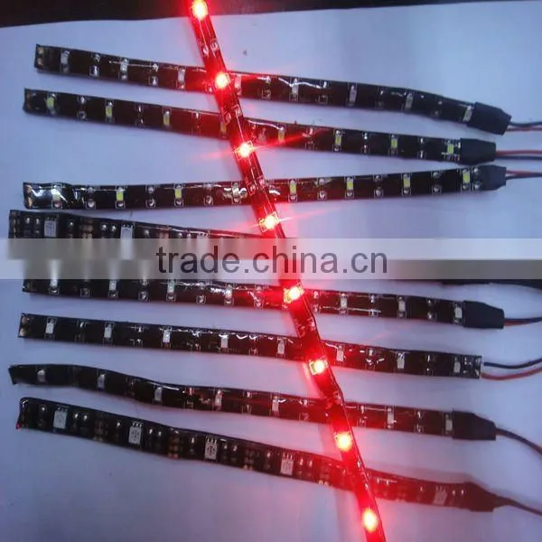 black pcb led flexible strip 5v for cars/bikes/toy cars/scooters