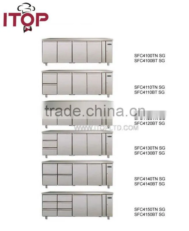 GN 1/1 pan 4 doors freezer