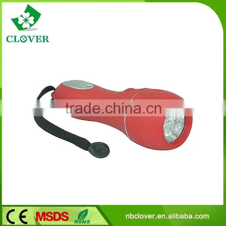 China manufacturer plastic material 3 led high power flashlight