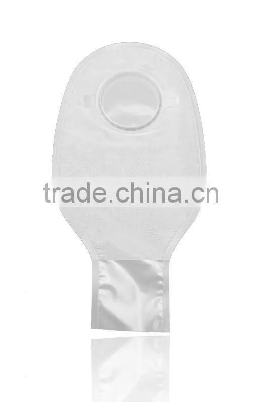 Drainable ostomy bag for two piece ostomy bag