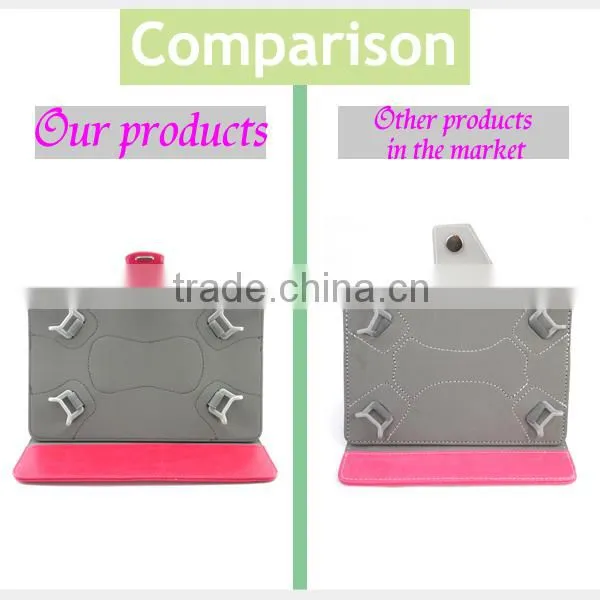Buckle universal tablet case for 7 8 9 10 inch kickstand wallet tablet case with card slots wholesale