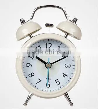2013 new products metal desk/table twin bell /double bell alarm clock for promotion/retail