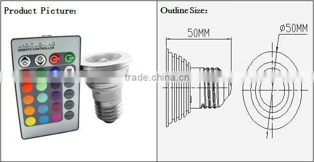 3W E27 home LED light