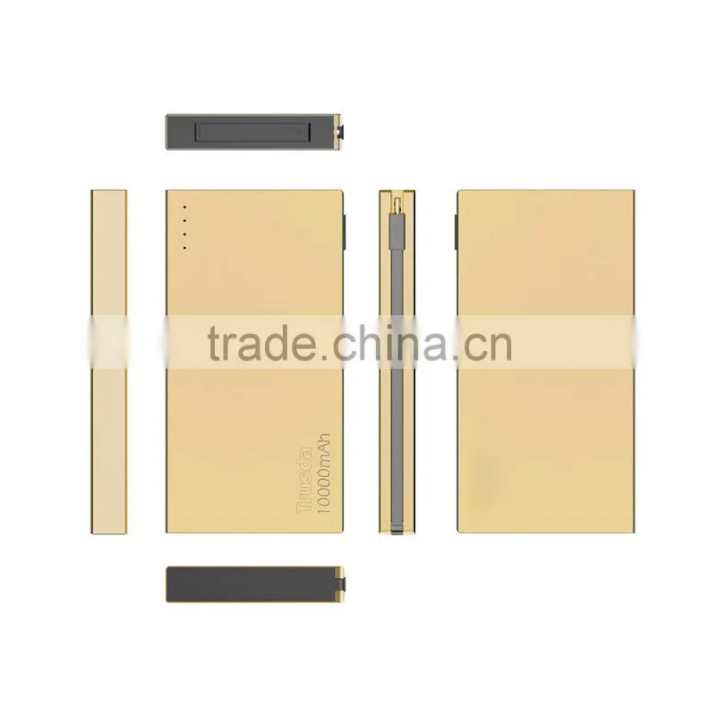 Best Selling Patent Design Fast Charge 2.1A Output Power bank 10000mAh for mobiles,electronic devices