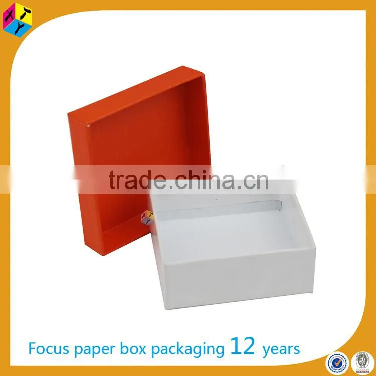 Orange paper packaging gift fancy jewellery box