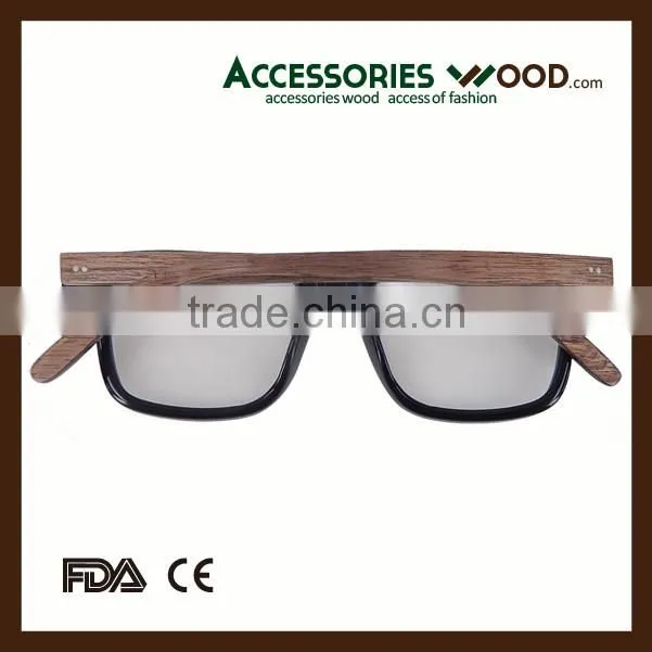Popular Acetate frame new model wooden arm optics eyewear