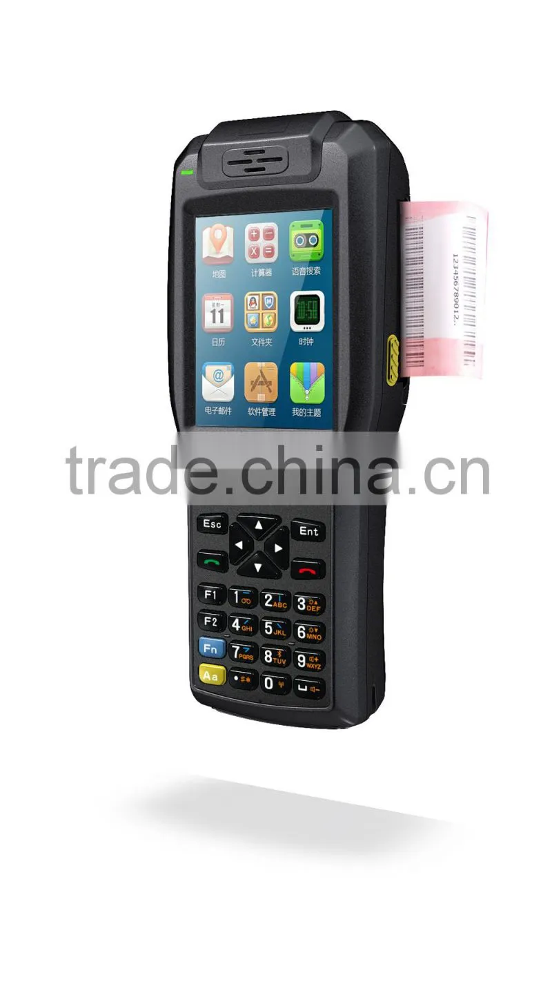 WinCE6.0 Handheld Data Barcode Scanner PDA with NFC Reader / Thermal Printer / WIFI / 3G