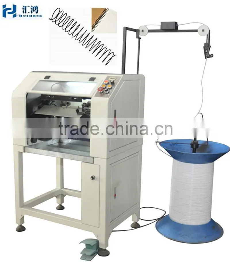 WIRE COIL CLOSING MACHINE, nylon coated single wire forming & binding machine
