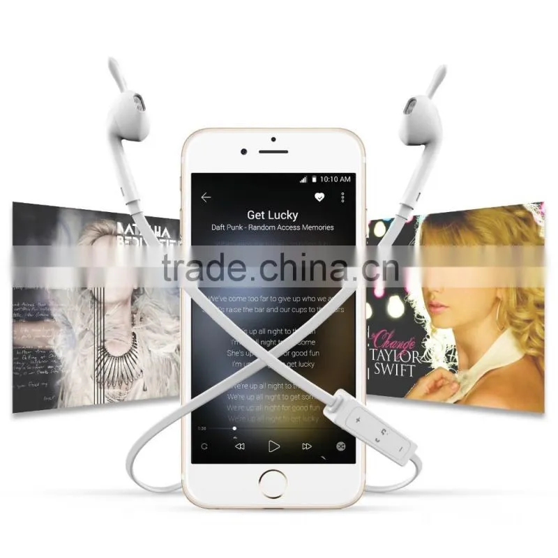 2016 hot selling bluetooth headset earphone for smart phone bluetooth 4.1V+EDR