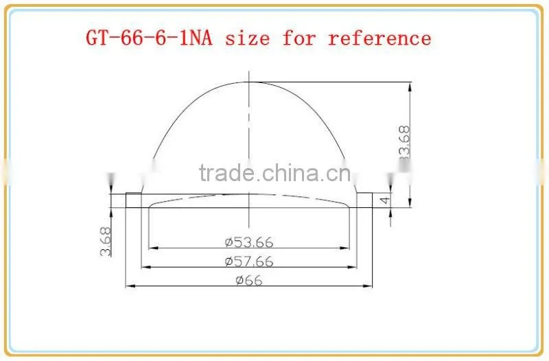 60 degree high bay lens ,high bay lighting lens /high power led lens