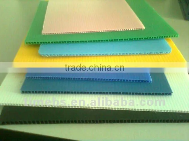 Folding green corrugated plastic container