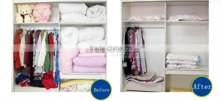 Foldable vacuum bags fashion for T-shirt