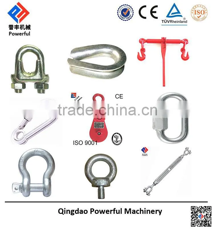 EUROPEAN TYPE STAINLESS STEEL SHACKLE DEE TYPE