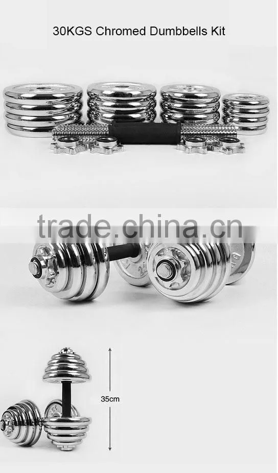 20KG CHROME DUMBBELL SET