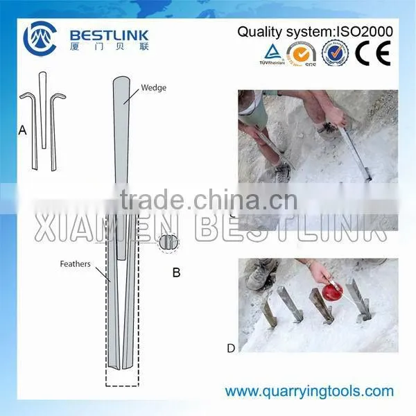 Stone splitter shims and wedges