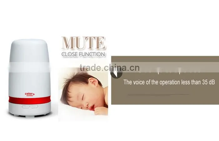 COLOR+ AROMISTER Ultrasonic Aroma Diffuser,electric aromatherapy nebulizer w/timer, 7-color LED & silicone band