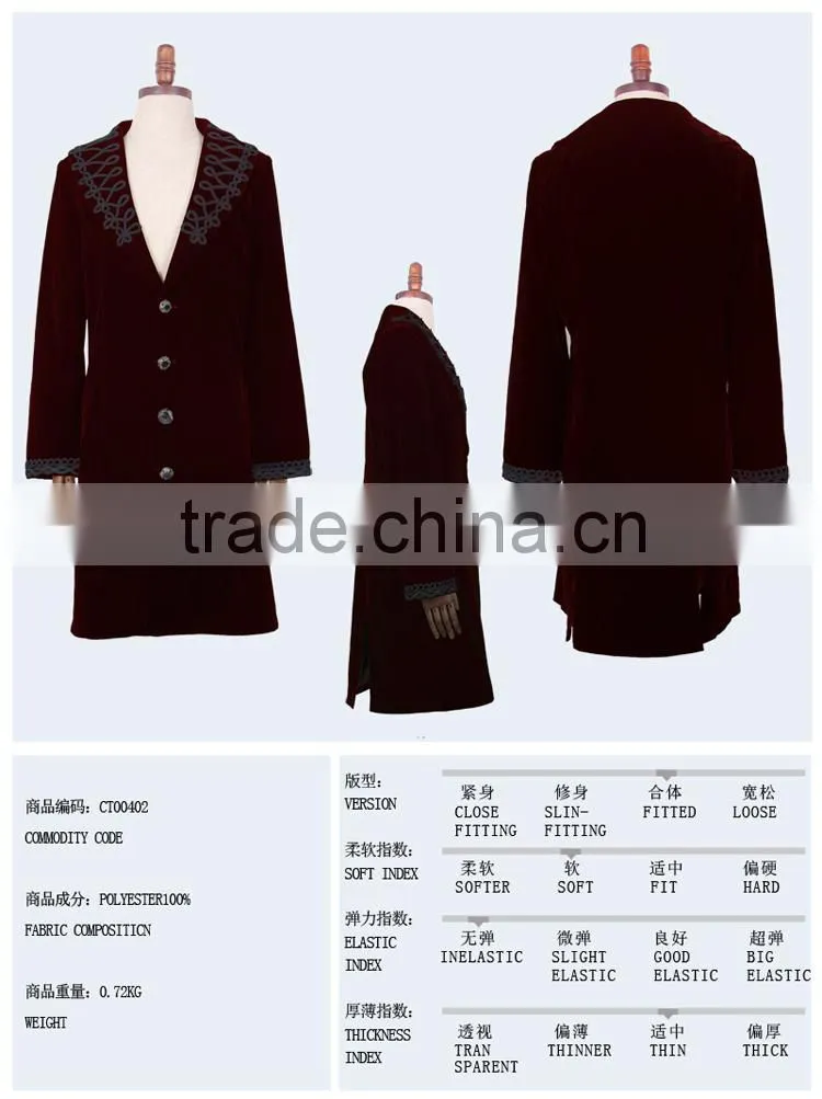 Devil fashion 2015 man gothic jacket CT00402