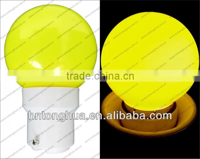 LED G40 round bulb christmas light 1W E27 / B22 , PC cover , IP45 , CE & ROHS