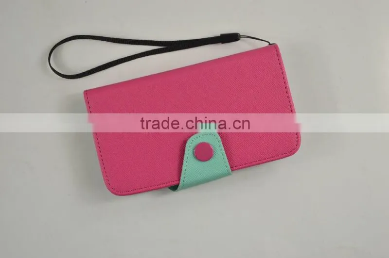 Colorful Cute Style PU Leather Cases for Huawei with Card slots and support