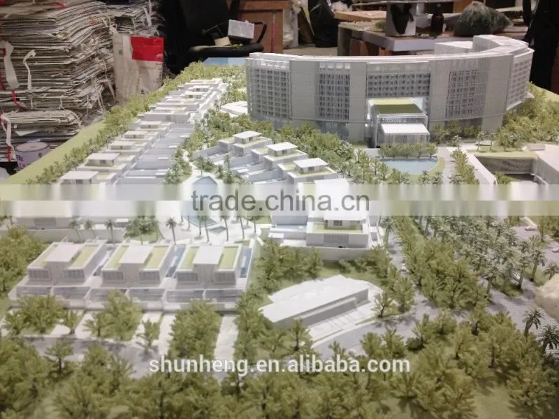 Custom acrylic building scale model manufacturer from China