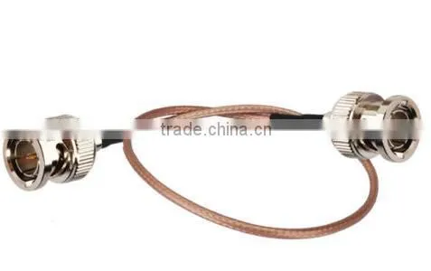 Straight BNC male to male rf coaxial RG179 extension cable