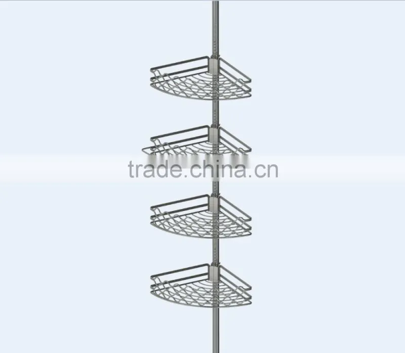 Aluminium tension pole caddy and aluminium tension corner pole caddy