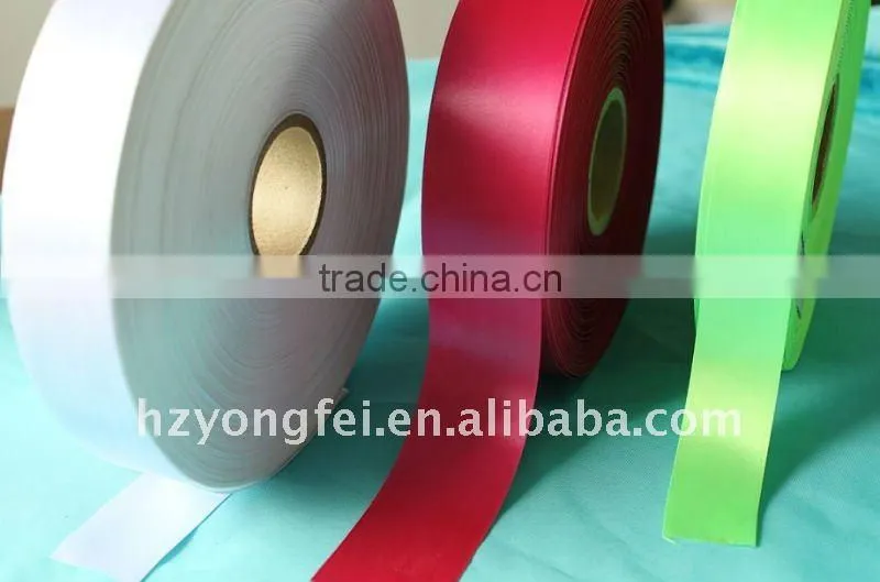Decorative Polyester satin ribbon label