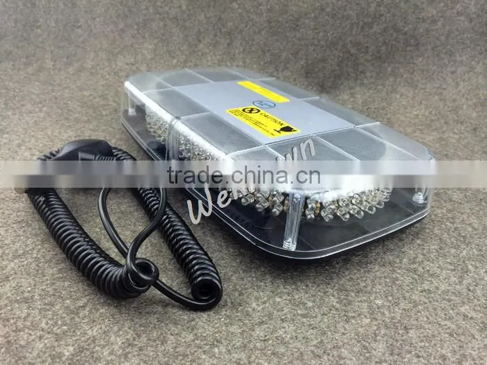 DC12V-24V led lightbar 240 LED 18W Beacon light with Magnets Emergency Strobe Light bar 4 colors LED warning Light