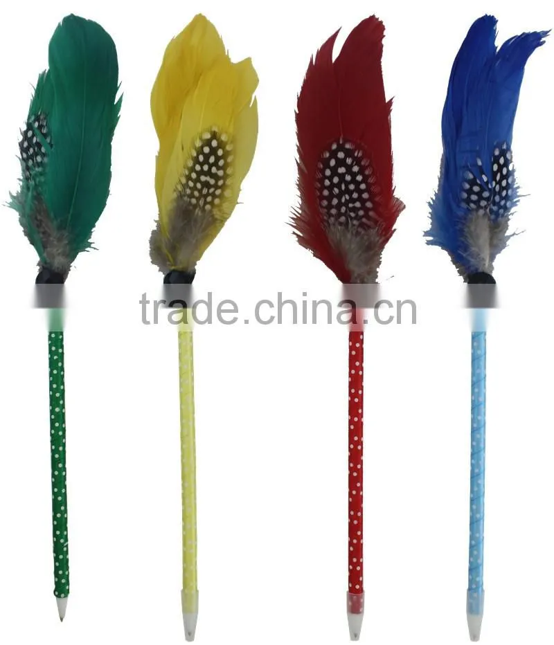 hotselling beautiful feather pen