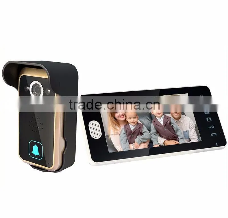 7 Inch video door phone 1v2 Wireless door phone video intercom