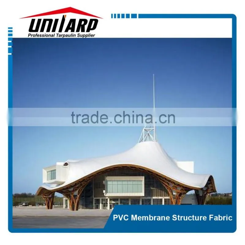 Cable membrane tensile structure roof with PVC membrane