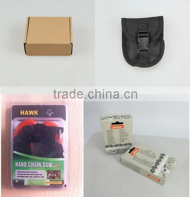 Survival Saw chain Pocket Chainsaw with Pouch, 24-inch Manual type chain saw wood cutting machine