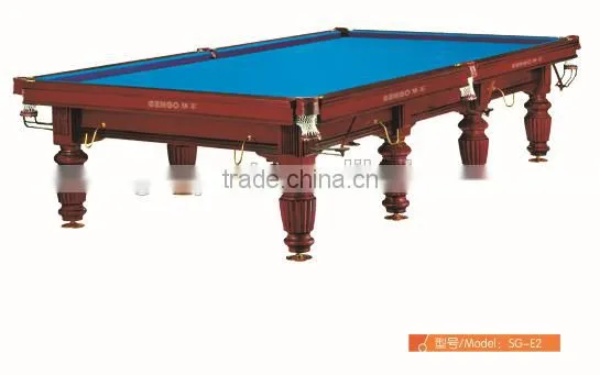 European Style Solid Wood Hand Carved Luxury Pool Table, Snooker Table, Billiard Table