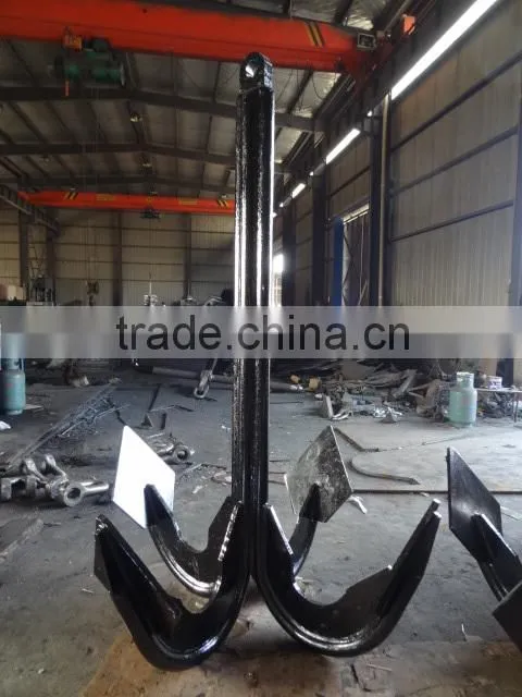 Asphalt Wedge Four Fluke Boat Anchor