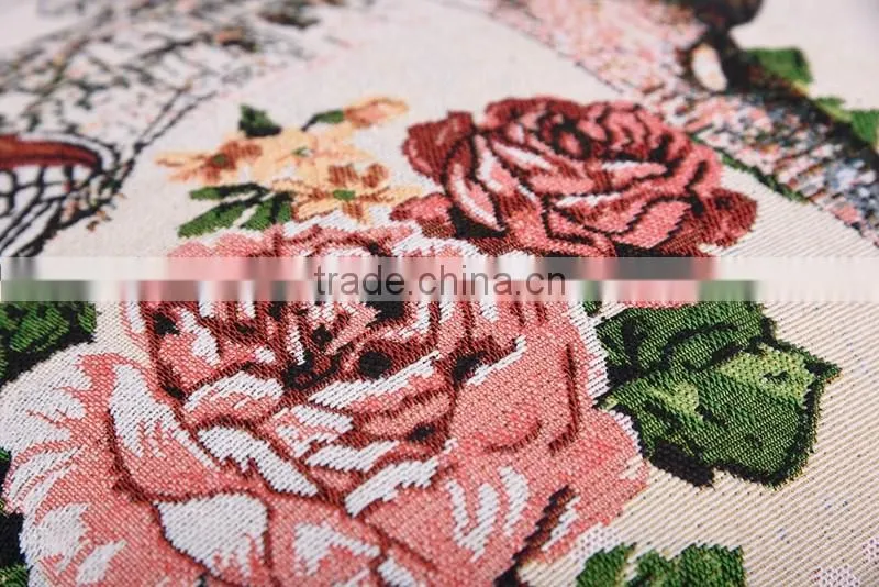 2016 hot selling product european style OEM logo cushion cover embroidery design