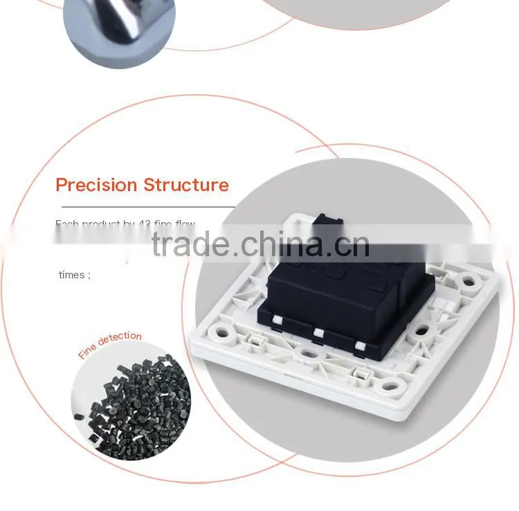 E08 Economic 5pin universal socket with 1gang 1way/2way switch