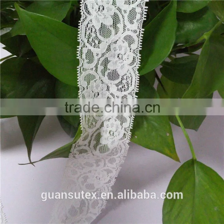 White Eyelash Trimming African Cord Bridal Lace For Children's African Clothing